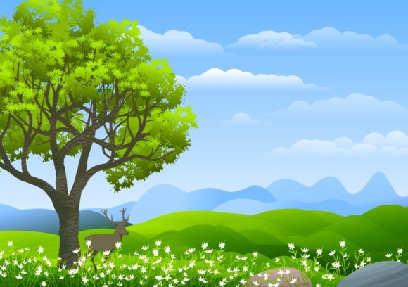 4 Nature Illustration Backgrounds: Elevate Your Digital Projects