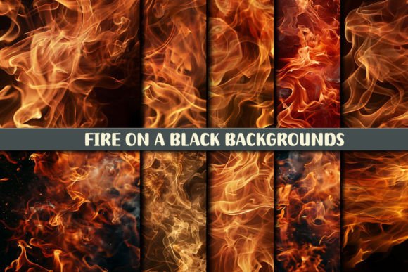 Capturing Energy: Fire on a Black Backgrounds for Dynamic Design