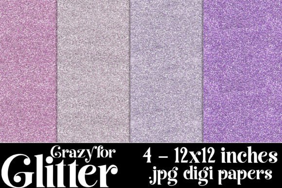 Crazy for Glitter Backgrounds, Purple: Add Instant Sparkle to Projects