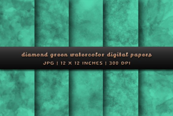 Diamond Green Watercolor Backgrounds: A Design Game-Changer