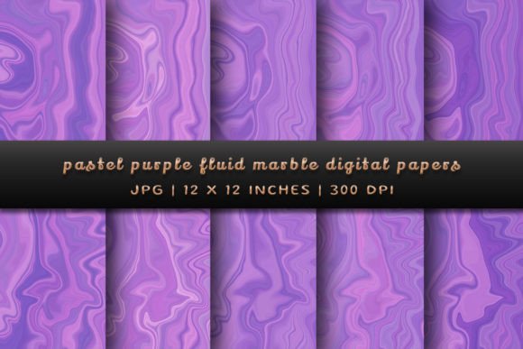 Elevate Designs with Pastel Purple Fluid Marble Backgrounds