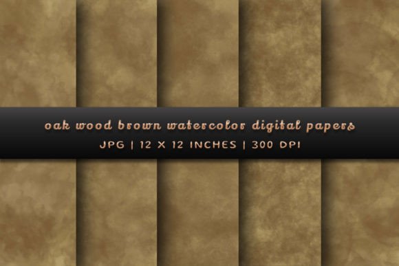 Elevate Your Designs with Oak Wood Brown Watercolor Backgrounds