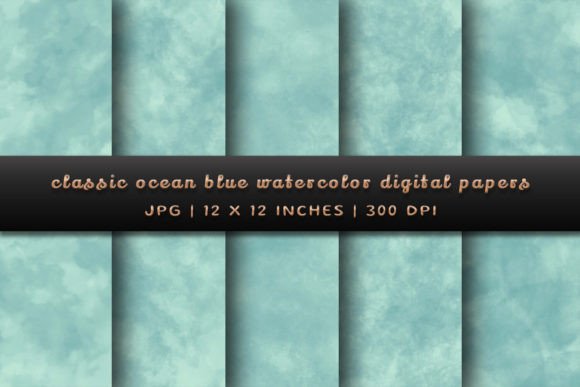 Elevate Your Designs with Timeless Ocean Blue Backgrounds