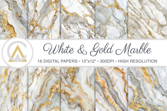 Elevate Your Projects with White Gold Marble Texture Backgrounds
