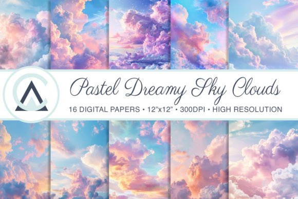 Ethereal Hues: Using Pastel Sky Clouds Dreamy Backgrounds