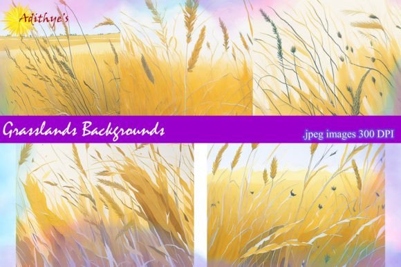 Grassland Backgrounds: A Designer's Toolkit for Natural Appeal