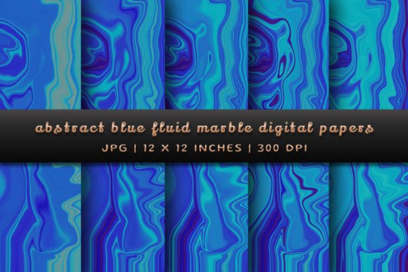 Infuse Your Projects with Flow: The Power of Abstract Blue Fluid Marble Backgrounds