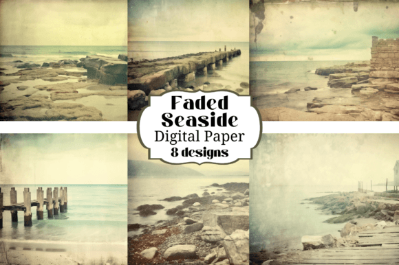 Instant Nostalgia: Using Faded Seaside Polaroid Backgrounds in Your Projects