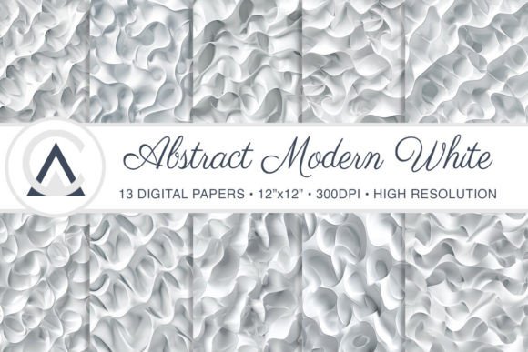 Modern Abstract White Art Backgrounds for Creative Projects