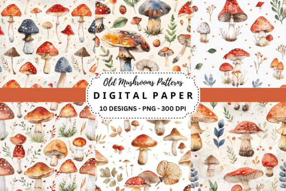 Old Mushrooms Patterns Backgrounds: A Designer’s Guide