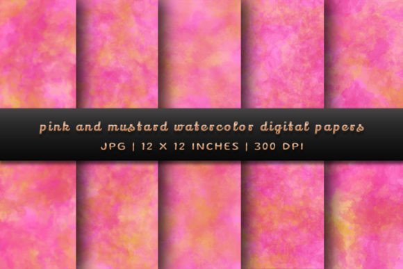 Pink and Mustard Watercolor Backgrounds: A Designer's Guide