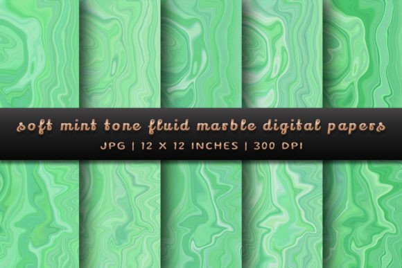 Soft Mint Tone Fluid Marble Digital Papers: A Designer's Guide