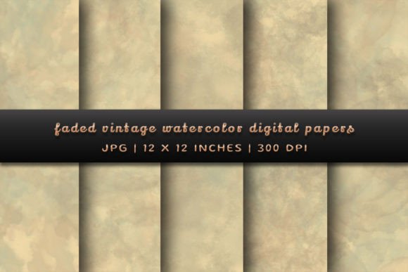Timeless Charm: Using Faded Vintage Watercolor Backgrounds