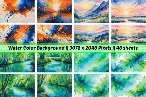 Transform Your Designs with Watercolor Backgrounds