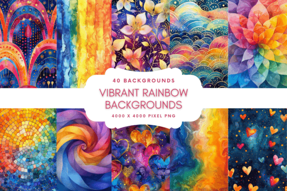 Transform Your Projects with Vibrant Rainbow Backgrounds