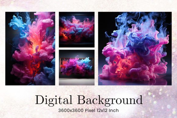 Unleash Creative Energy: Using Vivid Rainbow Smoke Backgrounds