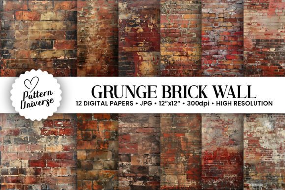 Unleash Raw Authenticity with Grunge Brick Wall Backgrounds